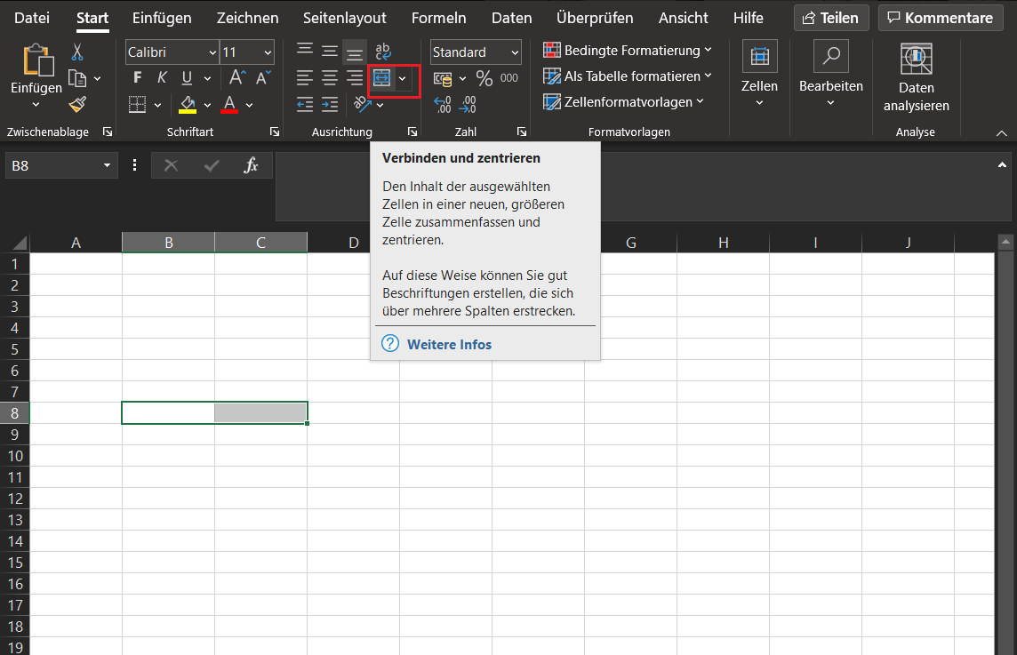 Excel: Zellen verbinden und miteinander verknüpfen ...