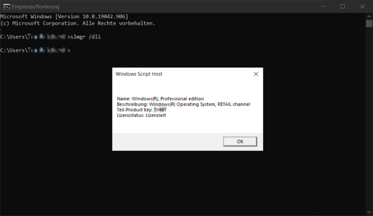 windows 10 product key auslesen cmd